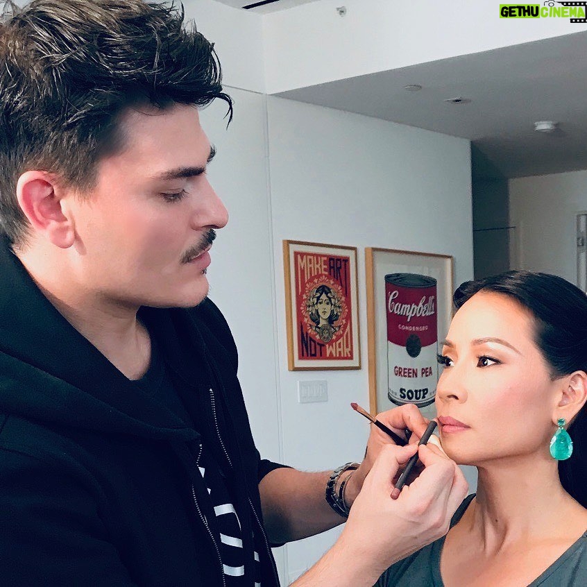 Lucy Liu Instagram - Wow wow @makeupbymario on the launch of your 1st makeup collection! The product, the presentation and most of all YOU. CANNOT wait to put these to good use (but I’ll never be able to recreate your magic touch!)
