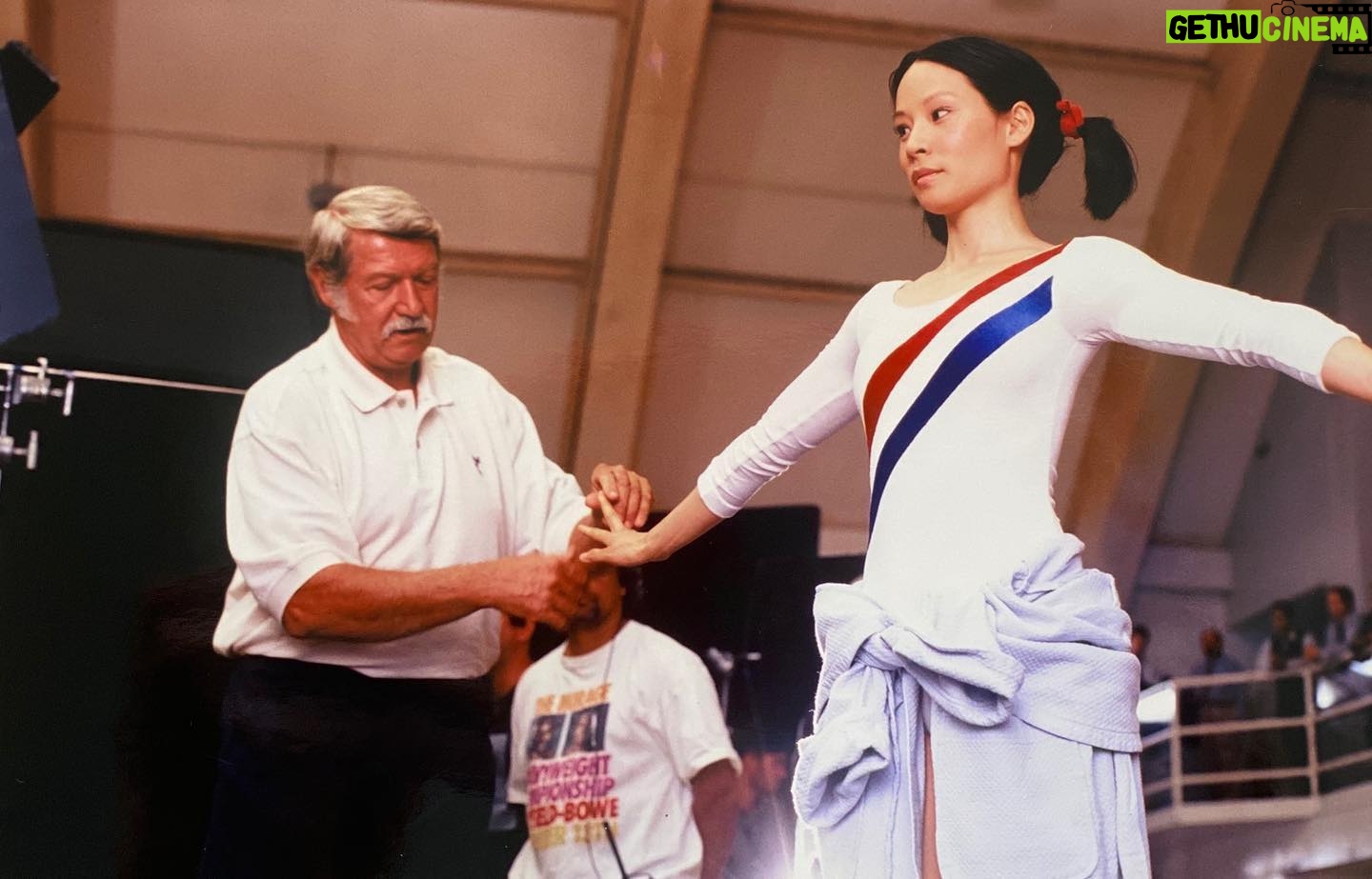 Lucy Liu Instagram - That time #belakarolyi coached me on how to land a perfect 10 #tbt #charliesangelsfullthrottle