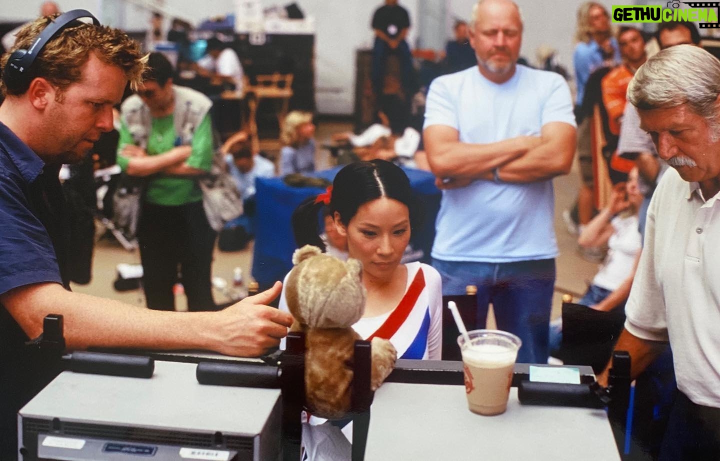 Lucy Liu Instagram - That time #belakarolyi coached me on how to land a perfect 10 #tbt #charliesangelsfullthrottle