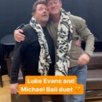 Luke Evans Instagram - Feeling very festive after hearing these two 🧡🎄 #LukeEvans #MichaelBall