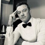 Luke Evans Instagram - Black and white, in black and white… #saturdayworkday