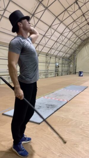 Luke Evans Instagram - #tbt to a rehearsal of a character that didn’t make it to the Final Cut of Pinocchio the movie.