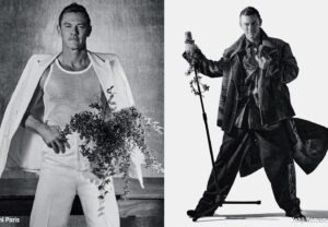 Luke Evans Instagram - Super Magazine 2023SS issue @supermagazinenyc 

「A Tribute to Richard Avedon」@avedonfoundation 
Photographed by @lesliekeesuper 
Styling by @enosogohs 
Hair Makeup by @hanjeehanjee