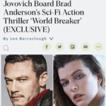 Luke Evans Instagram - Buckle up and Bring it on! @millajovovich ❤️