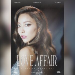 Luna Instagram - <THE LOVE AFFAIR>
A Night Of Music ❤️

2023년 마지막을 우리 함께 해요!!
좋은 음악으로 함께 설레이며 마무리 할 수 있는 
시간이 되길 간절히 바랍니다💿 

공연 후 ‘팬싸인 회’ 도 진행하니 놓치지 마세요~ 
차곡 차곡 모아둔 질문들 모둔지 환영입니다! 
팬싸인회때 하고싶은 것도 댓글에 달아주시면 참고하여 반영해 볼게요오오오!!✨✔️

나와 함께 할 그대들이여 사랑해요 ❤️