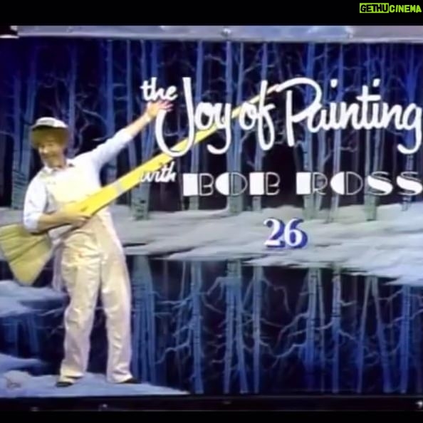 Luna Blaise Instagram - The Joy of Painting with Bob Ross (Intro: Season 26) a man sharing his love for painting with the world 🌎 🖼️ you don’t even need to paint, you can just listen to him speak and somehow you’re taken into this serene state of mind and you will feel the peace in the little world he’s creating miss you bob 🎈