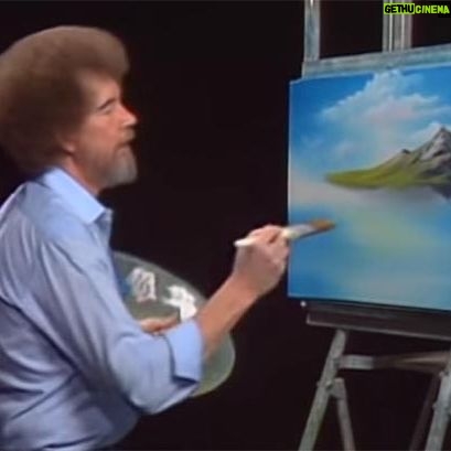 Luna Blaise Instagram - The Joy of Painting with Bob Ross (Intro: Season 26) a man sharing his love for painting with the world 🌎 🖼️ you don’t even need to paint, you can just listen to him speak and somehow you’re taken into this serene state of mind and you will feel the peace in the little world he’s creating miss you bob 🎈