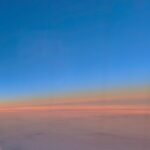 Luna Blaise Instagram - i smiled. we were under the same sky. at least sunset while flying over the North Atlantic