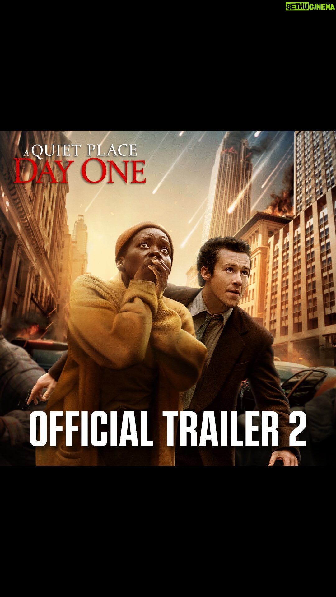 Lupita Nyong'o Instagram - This is… DAY ONE. 🤐 Watch the new trailer and see @AQuietPlace: Day One in theaters June 28! 🍿#AQuietPlace #DayOne #ItsAServiceCat