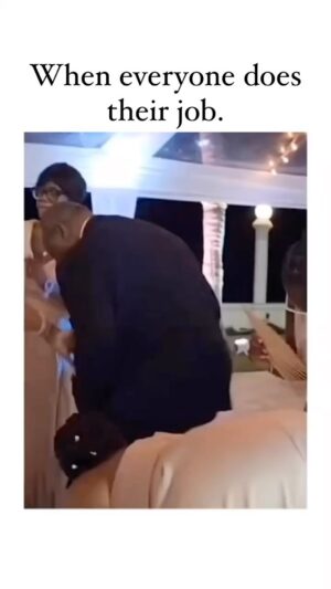 Lynn Toler Instagram - First of all, his expression was an entire soliloquy. Pops was doing his job.

Quiet as it’s kept the booty shaker (who I assume is his daughter) was doing her job as well. Kids are supposed to test the limits, find it, and then retreat. (That last part is important)

Then there was the woman who re-focused pops. Those kind of women are critical. They see the situation for what it is, and they rescue the evening with a smile and gentle re-direction.

And , to his credit, he went back to it.

I bet he’s gonna mention it later though!

Shoutout @blackdadstv DM for further credit or removal.

#Family will work you. #daddy #daddyduties