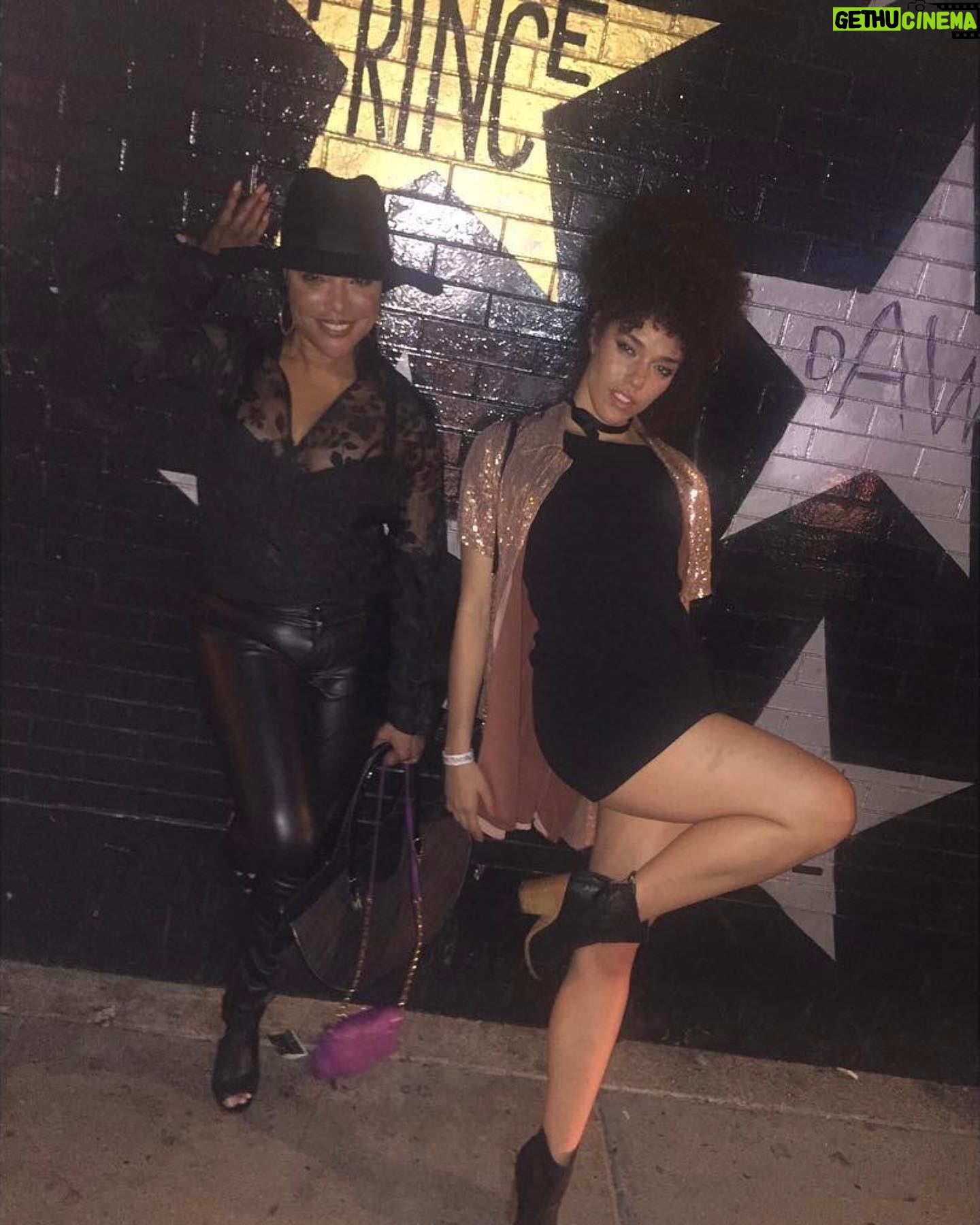 Lynn Whitfield Instagram - Raised my daughter @thegracegibson to love Prince as much as I do. ๐๐Went on mommy-daughter trip to Minneapolis and to First Avenue (where they shot Purple Rain) to celebrate his life back in 2016 at The Revolution Reunion show. Rest in heaven my favorite artist of all time #Prince โ๏ธ