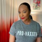 Lynn Whitfield Instagram - Instead of fixating on whether to wear masks outdoors, let’s talk about the fact that the greatest public-health issue we face is one of equity and access. This tee from @phenomenal is a collab with @higherheights4 to support grassroots mobilization efforts to ensure equitability in vaccine distribution for communities of color. Globally, Black and Brown communities that WANT the vaccine can’t get it. If you’re pro-vaxxer, pro-science, and pro-equality, join me in shifting the dialogue to what really matters.