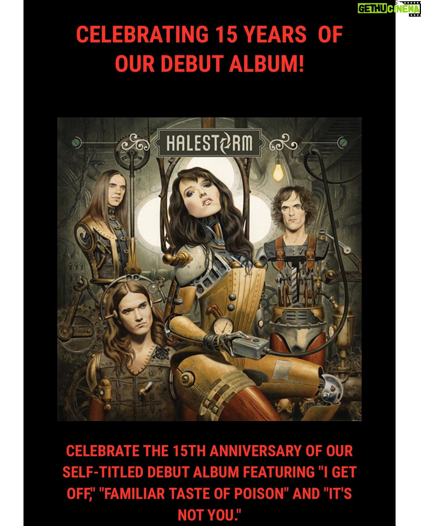 Lzzy Hale Instagram - To celebrate the 15 Anniversary of our self-titled debut album on @atlanticrecords, We just put some sweet 15th Anniversary collection merch items up! Including CD and Vinyl! Get em while they’re hottttt hotter Hottinger