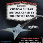 Lzzy Hale Instagram - Freaks! I’m sooo excited to link up with our friend @josemangin in support of @headbangforscience to give away a trip to our show in Vegas where you’ll get to hang out with ME @officiallzzyhale and @josemangin and watch from the photo pit. PLUS you’ll win a custom signed by ME Lzzy Hale @kramerguitarsus guitar! Donate now for your chance to win round trip travel to Vegas, hotel, a ride to/from the show in the @vindimelimo VanDime limo with Jose, backstage hang with Lzzy and much more. Your donations support Jose’s @headbangforscience and help students passionate about heavy metal pursue a career in science. 🤘Rock with us in Vegas at: fandiem.com/halestorm or with link in bio @winwithfandiem