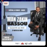 MOHAMED BASSOU Instagram – 🤣 Ne manquez pas le nouveau spectacle de BASSOU, « MAN-ZAKIN », après le succès surprenant de son premier spectacle !

Dans un 100% Stand-Up Show, BASSOU raconte son vécu d’expatrié aux États-Unis et son enfance à Zagora, ponctuant nos différences culturelles de façon hilarante.

« Rire ensemble de nos différences, ça nous rapproche » – L’autodérision est l’arme universelle et nécessaire selon BASSOU. 🎭

🗓️Samedi 08 Juin 2024 
📍 Théâtre de Verdure – Agadir

🎟️ Tickets en vente sur guichet.com