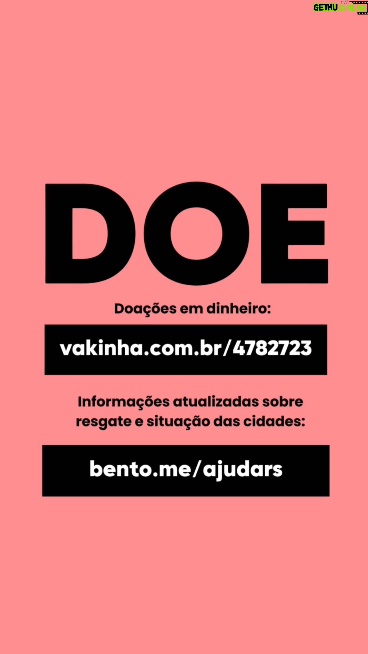 Maíra Azevedo Instagram - SOS O Rio Grande do Sul está vivendo a maior tragédia de todos os tempos, e a nossa ajuda pode salvar essas pessoas. As chuvas continuam e ainda há muito a ser feito. Cada centavo faz a diferença! Doe! 🚨 Doações em dinheiro: https://www.vakinha.com.br/4782723 🚨 Informações atualizadas sobre resgate e situação das cidades: https://bento.me/ajudars