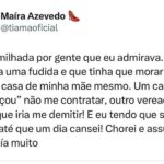 Maíra Azevedo Instagram - Só eu sei…as esquinas por que passei…eu conheço a minha história, lembro de onde vim…e por conta disso…não tenho medo de ir para os lugares que estão reservados para mim!