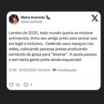 Maíra Azevedo Instagram - Quando eu soltar a minha voz, por favor entenda…que existe tanto choro entalado…vou falar por aqui, mas já já vou me calar e seguir adiante…pq não posso parar!