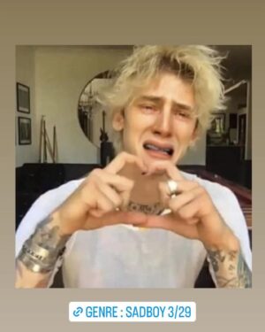 Machine Gun Kelly Instagram - one more week ... @genresadboy 

pre save the album ❤️‍🩹