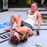 Mackenzie Dern Instagram - A dona de um dos jogos de chão mais perigosos vai entrar em ação no #UFC298! @MackenzieDern encara Amanda Lemos no evento de 17 de fevereiro - e você assiste com exclusividade no @UFCFightPassBR!