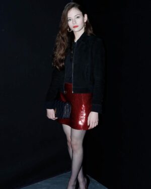 Mackenzie Foy Instagram - @ysl ❤️🖤❤️