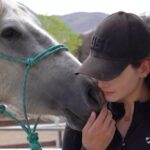 Mackenzie Foy Instagram - This is Whisper of the Wild. She is a young mustang that the @wildbeautyspirit saved from neglect, starvation, and slaughter. Since she was rescued she has been in rehabilitation to bring her back to health. While her transformation from the last four months has been great, she still has a long way to go before she is fully healthy. She’s steadily gaining weight and muscle. The tooth abscess on her face is being quite difficult to heal and is starting to become painful for her. We have been working with vets to try and get it to heal without having to extract the tooth. Unfortunately it’s not healing and she will have to get the infected tooth extracted. She has made massive strides in becoming halter broke and comfortable with us. She’s doing really well with desensitizing and pressure training. We’re still working on baths and lunging but she’s getting better and more comfortable with it every time we do it. She picks up all four feet and has even seen the fairer and had her feet trimmed multiple times now. I’ve learned so much from whisper already and I can’t wait to see what else we will learn together. Thank you to everyone who has helped us get to where we are. The incredible trainers, veterinarians, and equine professionals. This has been 100 days of Whisper of the Wild.