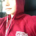 Mackenzie Foy Instagram - #spiritualGangster #namaste 😋