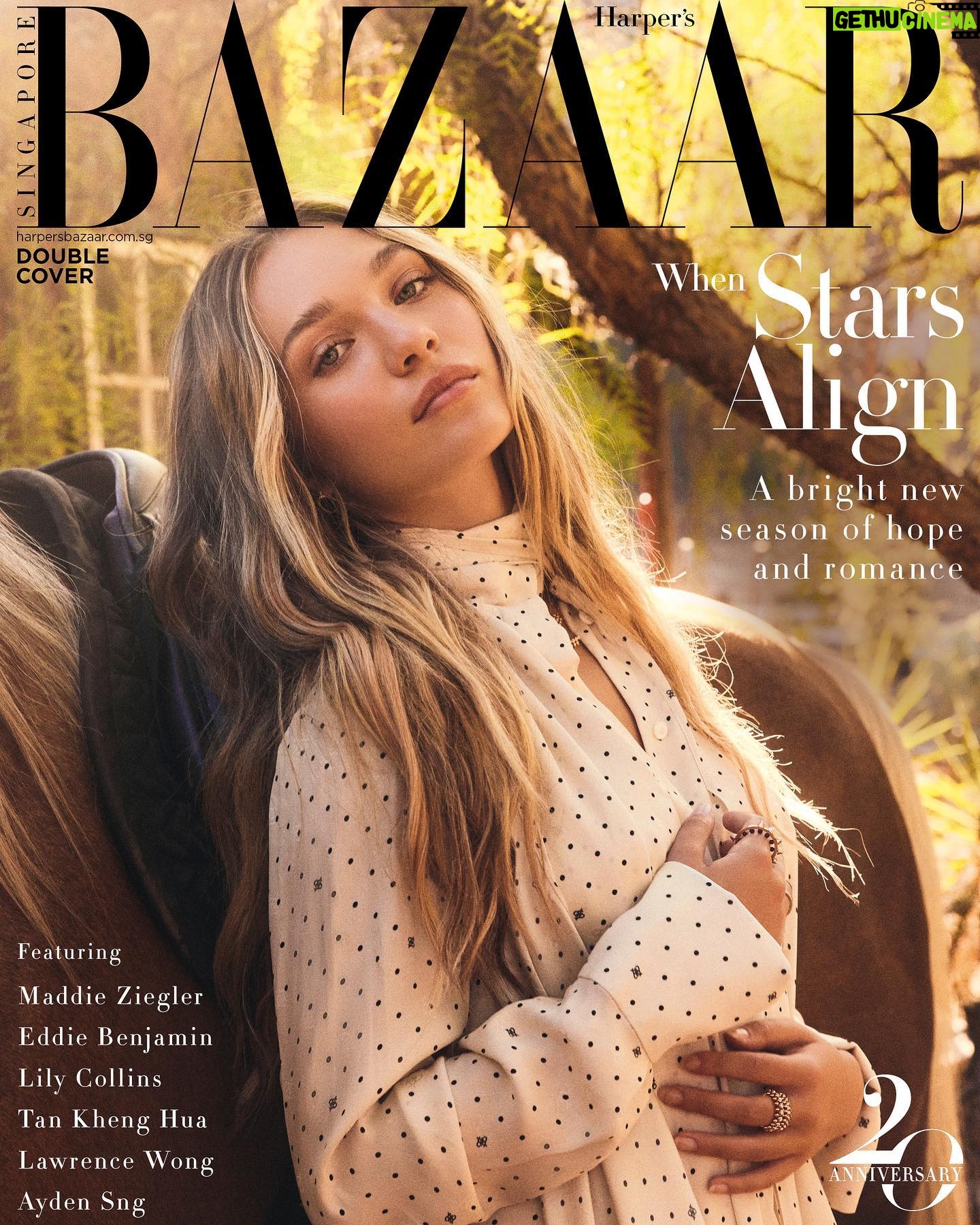 Maddie Ziegler Instagram - honored to be on the september issue of @harpersbazaarsg ❤️❤️❤️