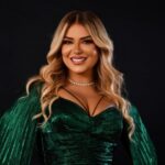 Madeleine Matar Instagram - Whatever you wear today, make sure to wear your most radiant accessory: a genuine smile. 😊 #SmileEveryday 💚 Dressed by @sheikhastyleboutique @dressroom.qa #MadeleineMatar #مادلين_مطر