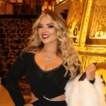 Madeleine Matar Instagram - Stepping into the spotlight, embracing the elegance of the night ✨🖤 Dressed by @eliefares.hautecouture #MadeleineMatar #مادلين_مطر