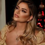 Madeleine Matar Instagram - Dreaming in a Christmas wonderland. The festive spirit is in the air, and every dream is wrapped in holiday magic. ✨🎄 #ChristmasDreaming Dressed by @sheikhastyleboutique @dressroom.qa