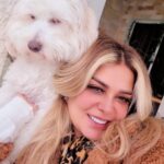 Madeleine Matar Instagram – Frozen frames and warm hearts: capturing the week’s blessings with my four-legged partner in crime. 📸🐾🥶
#MadeleineMatar 
#مادلين_مطر