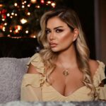 Madeleine Matar Instagram - Counting down the days – just one month until Christmas magic unfolds! 🎄✨ #CountdownToChristmas #MadeleineMatar #مادلين_مطر Dressed by @sheikhastyleboutique @dressroom.qa Hair by @manal_majdlani Makeup by DeemaAl khoury