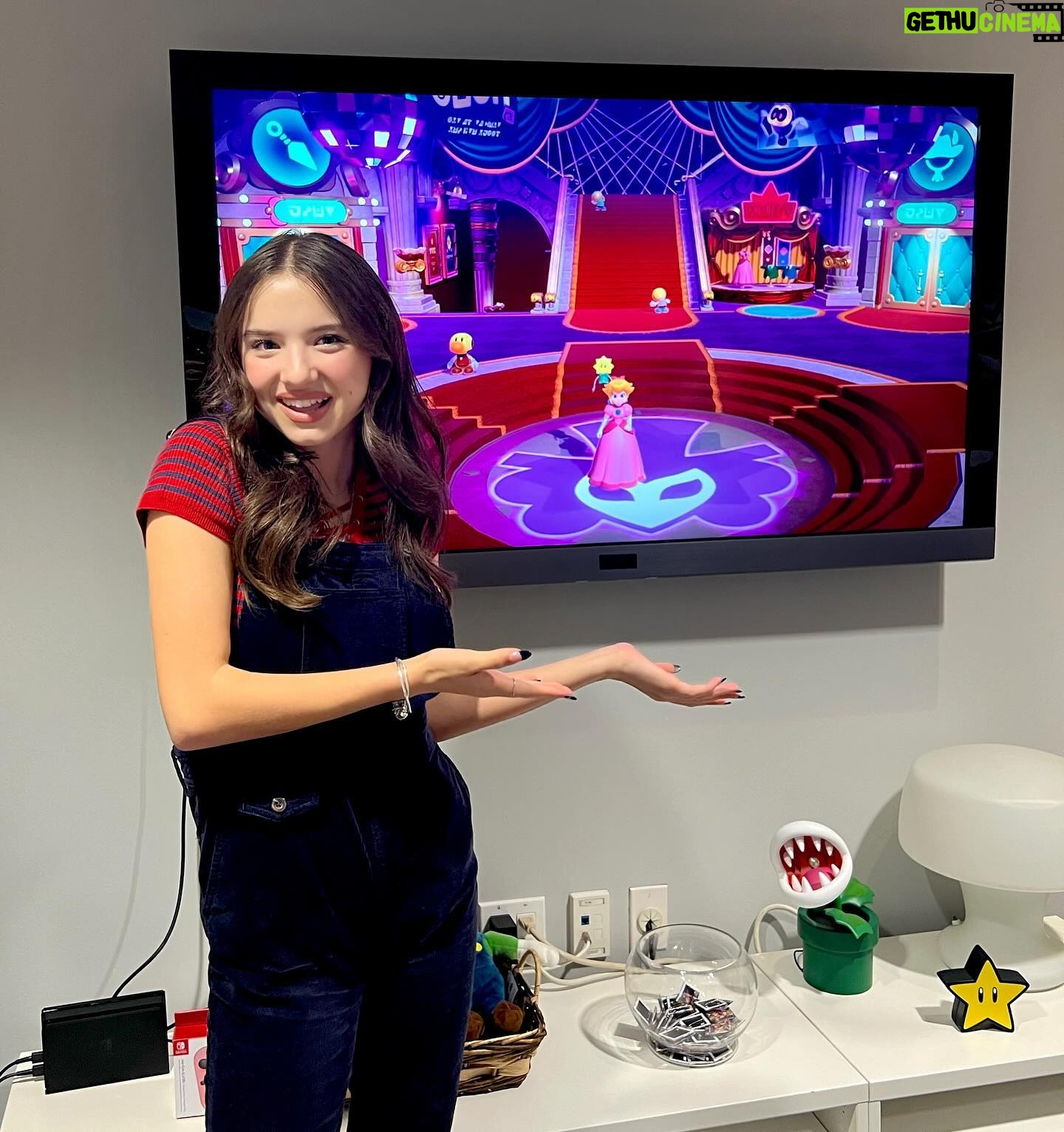 Madeleine McGraw Instagram - Thank you @nintendoamerica for giving me a chance to play #PrincessPeachShowtime 💖 There are so many fun stages to play in; from Ninja Peach to Sword fighter Peach, the list goes on! Can’t wait to explore more of Peach’s transformations! Princess Peach: Showtime! launches March 22, 2024 #FreeAccess #PrincessPeachShowtime
