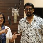 Madhushree Instagram - recorded a beautiful #love #song for #shobanacreations #music #ashwamithra #lyrics #subramaniabharati #tamil #song #director #adams #editor #gmadan #film #can