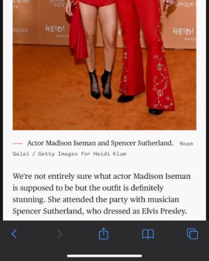 Madison Iseman Instagram - Honestly same ✨🧚‍♀️ thanks for the mems #heidiklumhalloween