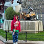 Madison Reyes Instagram - ALL I WANTED TO SEE WAS WALL·E , this feed is Madi being so happy just seeing these statues ahhhhhh and then Madi at Disney lollll and then Madi asleep at the bus station waiting for the shuttle to go back to the hotel cuz the day was insane lollll and she only had 3 hours of sleep