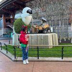 Madison Reyes Instagram - ALL I WANTED TO SEE WAS WALL·E , this feed is Madi being so happy just seeing these statues ahhhhhh and then Madi at Disney lollll and then Madi asleep at the bus station waiting for the shuttle to go back to the hotel cuz the day was insane lollll and she only had 3 hours of sleep