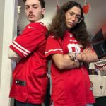Madison Reyes Instagram – Game Day lovelies!!! @mr.reyes718 Shaun supports us this superbowl! Couples that have different teams but root for each others if they have a game >