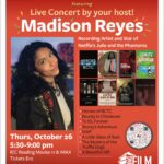 Madison Reyes Instagram - So excited to be performing again!! This time at @readingfilmoffice and I get to MC getting the opportunity to meet students and hopefully some of you guys so get your tickets now!! Link in my bio for tickets along with more information 🩷