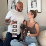 Madisson Hausburg Instagram - One in our hearts, one in my belly 🤍 Baby number 2 due in 2024 🧸