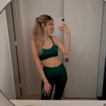 Madisson Hausburg Instagram - Cozy overcast days in LA 🫶 Wearing the @savagexfenty green curve alert set #savagexambassador