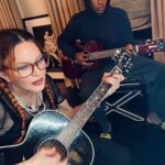 Madonna Instagram - On the day before our 80th show of the Celebration Tour I need to acknowledge my incredibly talented children who carried me through this Journey each of them bringing their own unique talent to the stage Rehearsals began over a year ago with almost a 2 month break waiting for me recover from a near death experience. They never stopped practicing… they never stopped cheering me on and supporting me. There enthusiasm kept me Going!!! They were also going to school and rehearsing every night. !! . am so very proud of all of them. I think what my children learned the most this year of rehearsing and performing is that if you want to follow your dreams, you have to work hard for them. And if all of them choose something different later in life, they will never forget this year of blood, sweat, and tears. Nor will I. ♥️ It’s a CELEBRATION! ♥️💥🇲🇼🕺🏾🇲🇼🎶🇲🇼🎸🇲🇼💃🏾🇲🇼🎤🎉 @wmag @senzacacona @chifundo_james #estere #stella