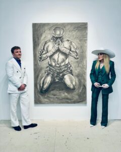 Madonna Instagram - So happy to have the night off to enjoy my son Rocco’s’s latest collection of paintings called “Pack A Punch” inspired by Muay Thai fighters. So Proud ! ♥️♥️♥️. @miamidesigndistrict