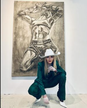 Madonna Instagram - So happy to have the night off to enjoy my son Rocco’s’s latest collection of paintings called
 “Pack A Punch”  inspired by Muay Thai fighters.  So Proud ! ♥️♥️♥️. @miamidesigndistrict