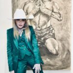 Madonna Instagram – So happy to have the night off to enjoy my son Rocco’s’s latest collection of paintings called
 “Pack A Punch”  inspired by Muay Thai fighters.  So Proud ! ♥️♥️♥️. @miamidesigndistrict