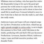 Mae Whitman Instagram - ohhhh boy oh lordyyy oh lord oh baby I can finally break the news that is the best news ive gotten in a long long time… I am so insanely honored to work with this UNBELIEVABLY TALENTED TEAM especially bringing this hilarious and beautiful story to life :,) honestly I don’t even have words amd I’m sort of hyperventilatin’ so I’ll try to cool it but this is genuinely my dream job and I cannot wait to be Lindsay thank you thank you thank you times a zillion to everyone involved in this process who loved and supported me so hard along the way :,)))))))))))))))))) 🎤📟 🎼 ❤️ 💃