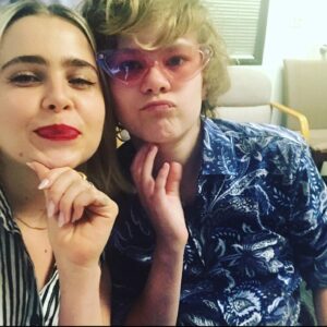 Mae Whitman Instagram - warning extremely emotional post up ahead 

in true annie marks fashion I am posting this a day late 🥴 💅 

isaiah- not only are you a libra my new favorite sign (reclaim your time taurus!!) there are actually no words to describe how incredibly proud of and amazed by you I am and have been since day one of our friendship. From the first time I grabbed your tiny little baby face to current day when you tackle me with the strength of 10 football players and carry me around in your arms as if I were the tiny baby LOL ohhh how the tables have turned 😭 For real though my babydude; You’re one of the best actors I’ve ever worked with and it was a joy to be able to go to work with you every day and not only create and elevate our characters and storylines but also goof off on Annie’s bed spilling literally every single drop of blazing hot tea and having deep theoretical conversations about stuff that you knew everything about and I pretended to understand because you’re so much smarter than me or doing our special tarot readings…you make me a better person just for knowing you and you make the world better just by being in it. Your heart is pure gold and the world lucky to have you and I’m honestly just excited to be ur bff and make movies with you starring in them forever and ever and then grow old together… okay well I’ll grow old and you can cart my ass around aright?! I love you and you’ll always be my baby happy 17th you forkin’ stunner 
Oh and yes slide five those ARE my old “breast enhancing”chicken cutlets thank you for asking :) 
#hollywood
#moviemagic
#champagnecups

and  #iatsesolidarity obv :)

Dump pt one til I run out