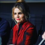 Mae Whitman Instagram – Oh man we had the time of our lives at the @uphereonhulu FYC screening and got to hang with lots of the amazing people who made the show like literally find someone who looks at you the way I look at the crew when I see them in the audience at the q and a :,) I love this show so much and every single person who worked on it 🌹🌹🌹also peep my chic look thank you 
Stylist @deborahfergusonstylist
Hair @anthonycampbellhair 
Make up @gpcbeauty 
Knit dress @anteprima
Jacket: vintage @jeanpaulgaultier @paumelosangeles
Boots @larroude
Bag @prada