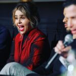 Mae Whitman Instagram – Oh man we had the time of our lives at the @uphereonhulu FYC screening and got to hang with lots of the amazing people who made the show like literally find someone who looks at you the way I look at the crew when I see them in the audience at the q and a :,) I love this show so much and every single person who worked on it 🌹🌹🌹also peep my chic look thank you 
Stylist @deborahfergusonstylist
Hair @anthonycampbellhair 
Make up @gpcbeauty 
Knit dress @anteprima
Jacket: vintage @jeanpaulgaultier @paumelosangeles
Boots @larroude
Bag @prada